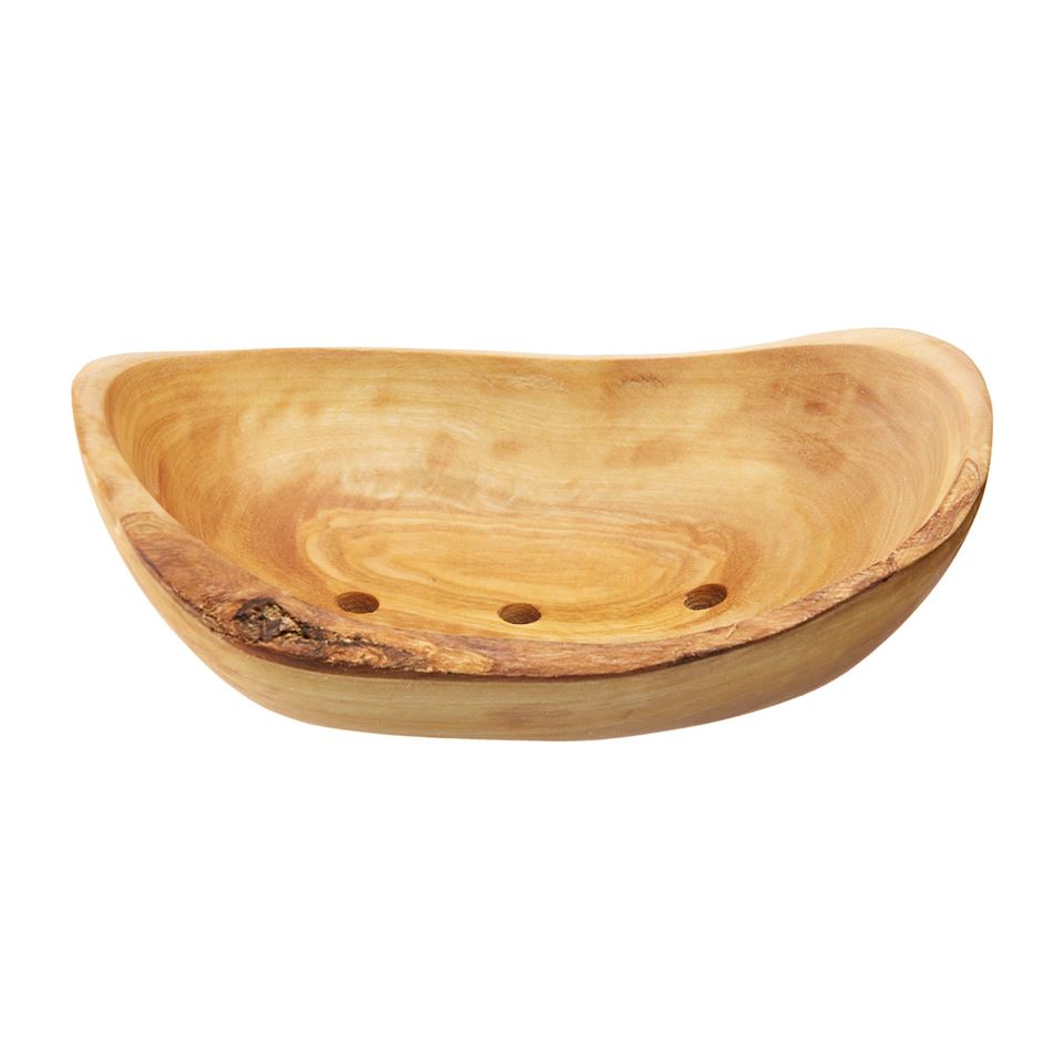 saboneteira em madeira de oliveira
