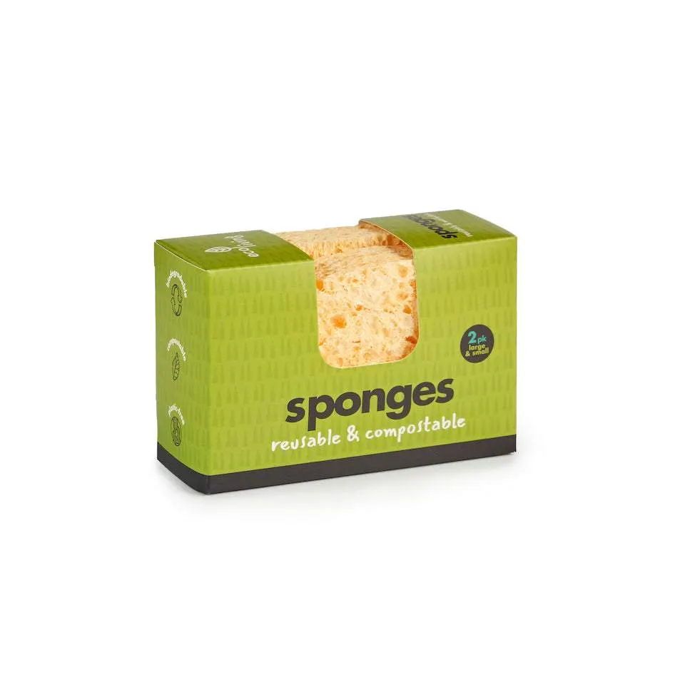 Esponjas biodegradáveis e compostáveis vegan