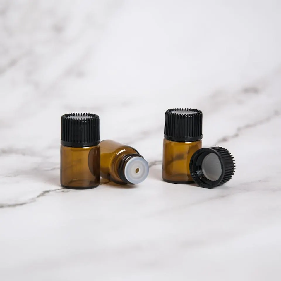 Frasquinho 2ml âmbar DIY