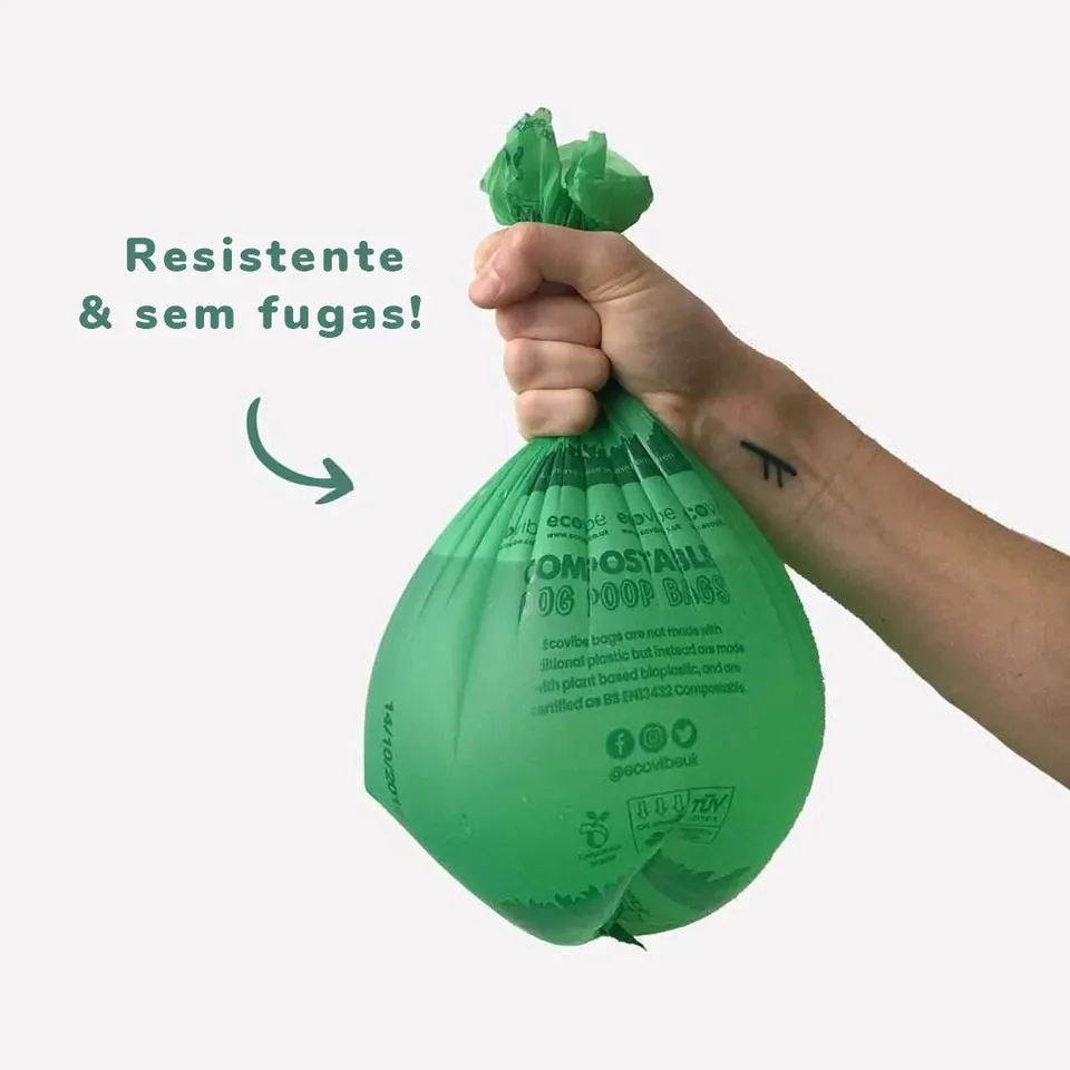 Sacos compostáveis para cão