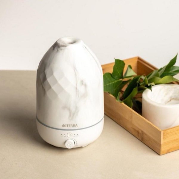 difusor mármore branco volo doterra