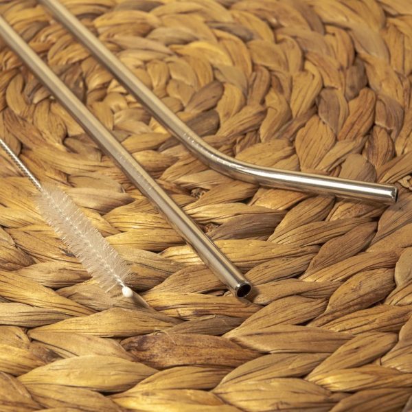 Palhinha reutilizável de inox com bolsa - Image 4